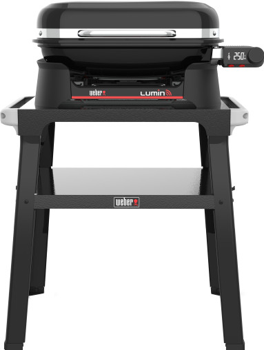 Weber Lumin Smart Zwart met Onderstel is nooit meer leverbaar