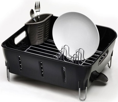 Simplehuman Afdruiprek Compact Zwart is nooit meer leverbaar