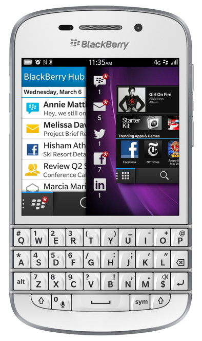 BlackBerry Q10 Wit Azerty is nooit meer leverbaar