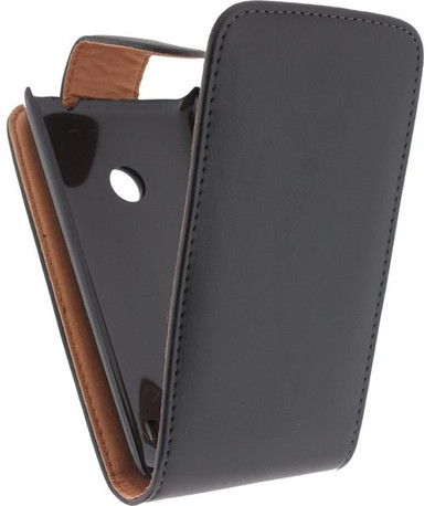 Xccess Leather Flip Case Nokia Lumia 520 Zwart is nooit meer leverbaar
