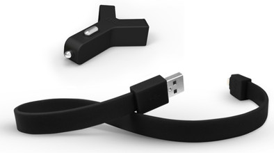 TYLT Y-Charge 2.1 Dual USB Car Charger + Lightning Cable Black is nooit meer leverbaar
