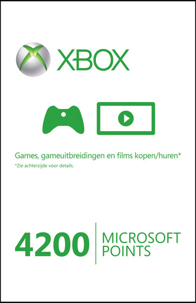 Microsoft Points (4200 Points) is nooit meer leverbaar