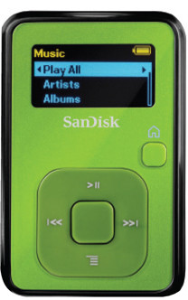 Sandisk Sansa Clip+ FM 4 GB Lime is nooit meer leverbaar