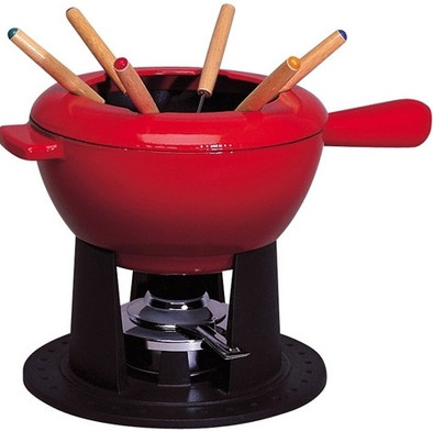 Le Creuset Fondueset Gietijzeren Handvat is nooit meer leverbaar