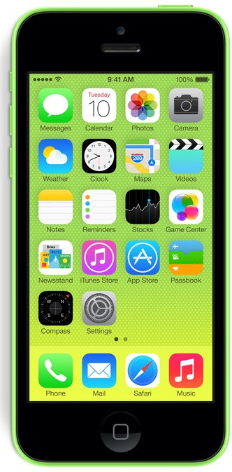 Apple iPhone 5C 32 GB Groen is nooit meer leverbaar