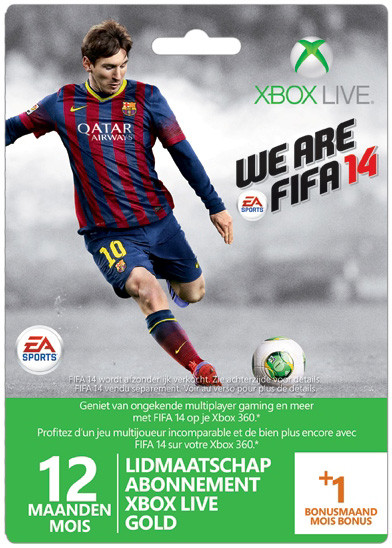 Xbox Live Gold FIFA 14 (12 + 1 maanden) is nooit meer leverbaar