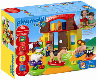 Playmobil 1.2.3. Interactieve boerderij 6766 is nooit meer leverbaar