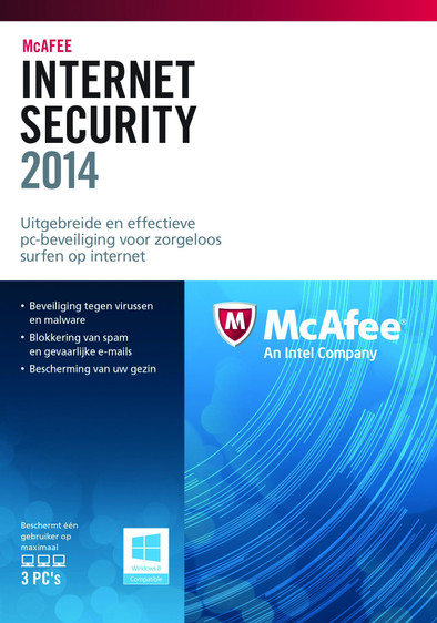McAfee Internet Security 2014 3 User NL is nooit meer leverbaar