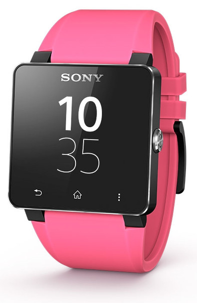 Sony SW2 SmartWatch Wristband Pink is nooit meer leverbaar