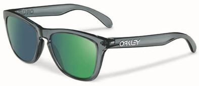 Oakley Frogskin Crystal Black/Emerald Iridium is nooit meer leverbaar