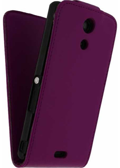 Xccess Leather Flip Case Sony Xperia Z1 Purple is nooit meer leverbaar