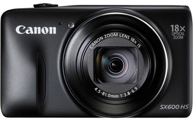 Canon Powershot SX600 HS Zwart is nooit meer leverbaar