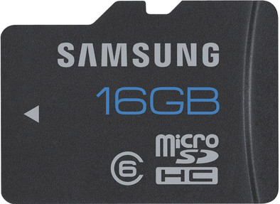 Samsung Micro SD 16GB + SD Adapter is nooit meer leverbaar