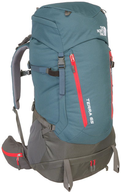 The North Face Terra 65 Conquer Blue/Fiery Red - L/XL is nooit meer leverbaar