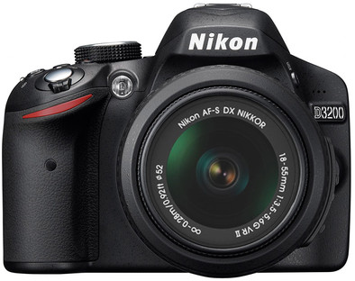 Nikon D3200 + AF-S DX 18-55mm VR II zwart is nooit meer leverbaar