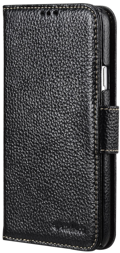 Melkco Leather Wallet Samsung Galaxy Note 4 Zwart is nooit meer leverbaar