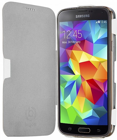 Bugatti Book Case Geneva Samsung Galaxy S5 White is nooit meer leverbaar