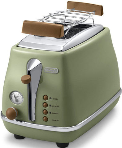 DeLonghi Icona Vintage Groen Broodrooster is nooit meer leverbaar