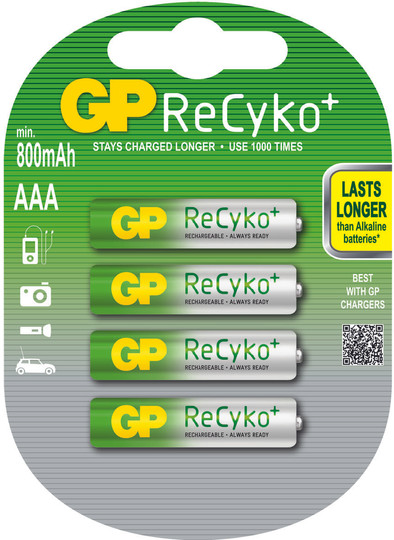 Le produit GP ReCyko+ Piles rechargeables AAA X4 ne sera plus jamais disponible