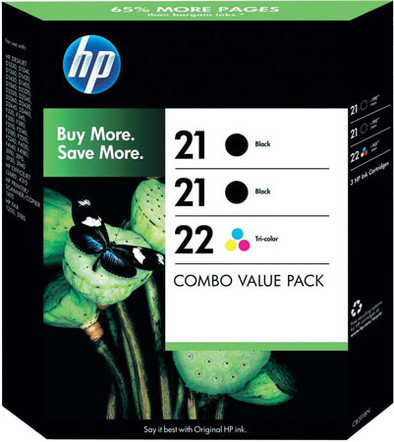 HP 21/22 Value Pack 4-Kleuren (SD400AE) is nooit meer leverbaar