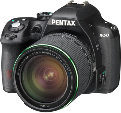 Pentax K-50 + DA 18-135mm f/3.5-5.6 AL WR is nooit meer leverbaar
