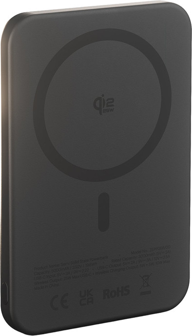 Zens Draadloze Powerbank met MagSafe en Qi2.2 5.000 mAh Zwart is nooit meer leverbaar