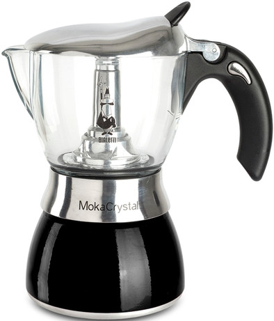 Bialetti Moka Crystal zwart 3 kopjes is nooit meer leverbaar