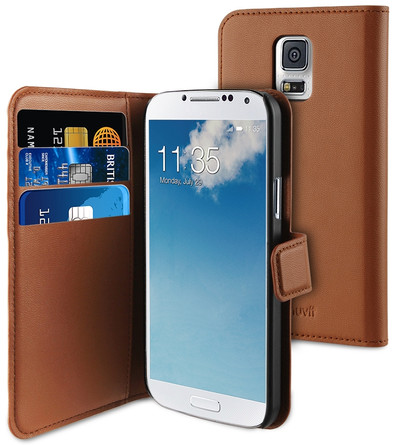 Muvit Wallet Case Samsung Galaxy S5 Mini Bruin is nooit meer leverbaar
