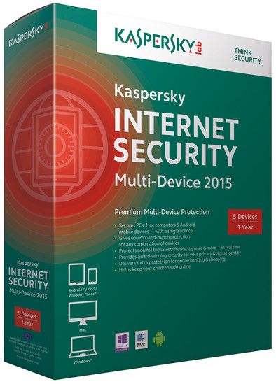 Kaspersky Internet Security 2015 1 Jaar 3 gebruikers is nooit meer leverbaar
