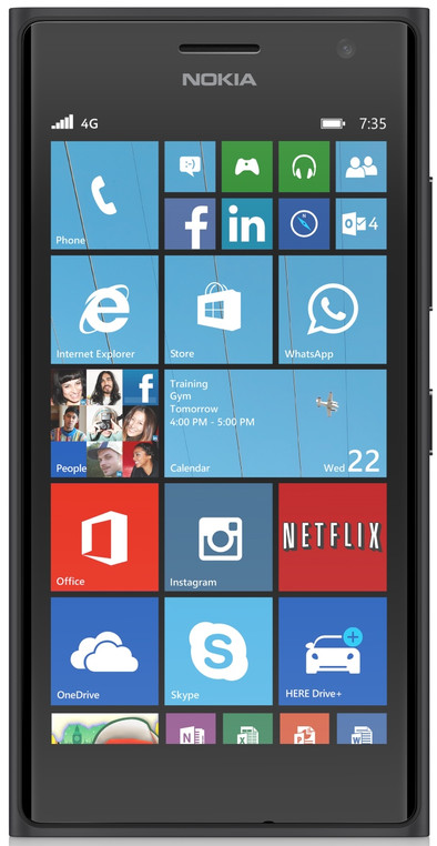 Nokia Lumia 735 Zwart is nooit meer leverbaar