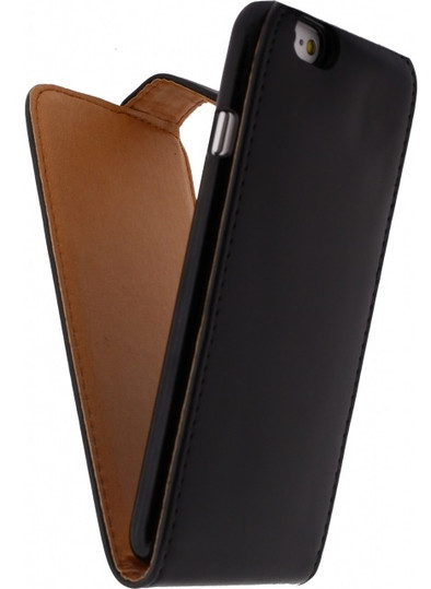 Xccess Leather Flip Case Apple iPhone 6/6s Zwart is nooit meer leverbaar
