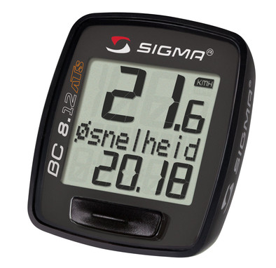 Sigma BC 8.12 ATS Zwart is nooit meer leverbaar