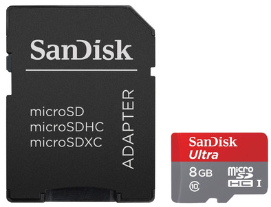 Le produit SanDisk microSDHC Ultra 8 Go Class 10 + Adaptateur SD ne sera plus jamais disponible