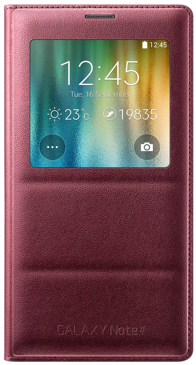 Samsung Galaxy Note 4 S View Cover Rood is nooit meer leverbaar