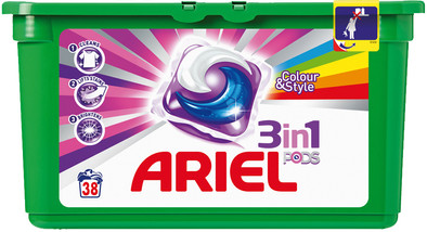 Ariel 3in1 Pods Colour en Style 38 stuks is nooit meer leverbaar