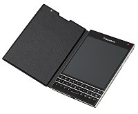 BlackBerry Passport Leather Book Case Zwart is nooit meer leverbaar