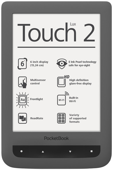 Pocketbook Touch Lux 2 Grijs is nooit meer leverbaar