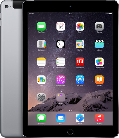Apple iPad Air 2 Wifi + 4G 16 GB Space Gray is nooit meer leverbaar