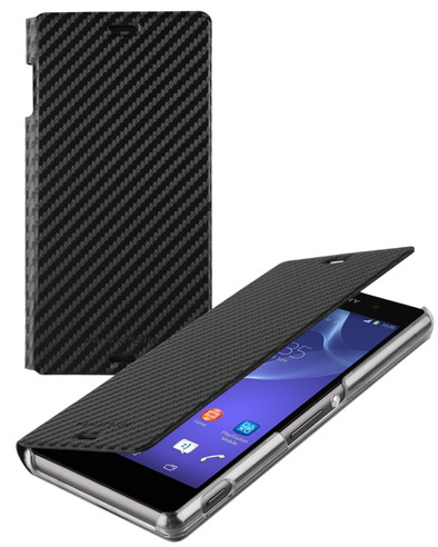 Roxfit Slimline Book Case Sony Xperia Z3 Carbon Zwart is nooit meer leverbaar