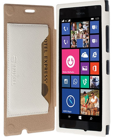 Krusell Malmo Book Case Stand Nokia Lumia 730 / 735 Wit is nooit meer leverbaar