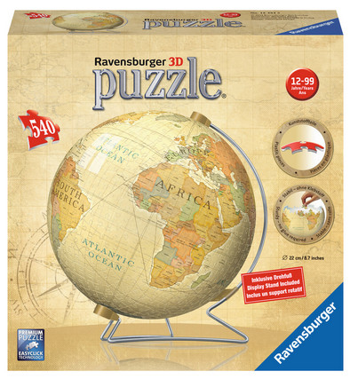 Ravensburger 3D Puzzelbal Vintage Globe is nooit meer leverbaar