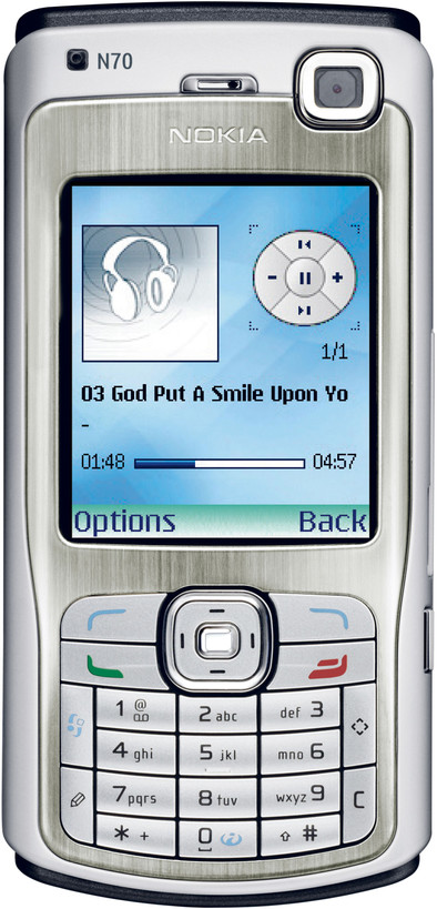 Nokia N70 Silver Black is nooit meer leverbaar