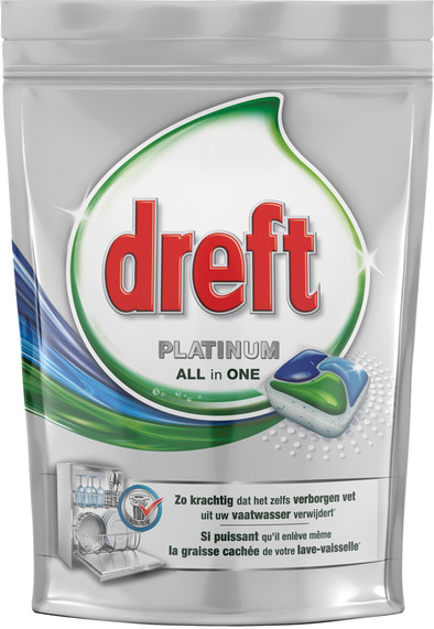 Dreft Platinum Vaatwastabletten 150 stuks is nooit meer leverbaar