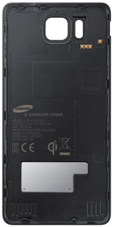 Samsung Galaxy Alpha S Charger Cover Zwart is nooit meer leverbaar