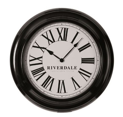 Riverdale Time Wandklok Zwart 46cm is nooit meer leverbaar