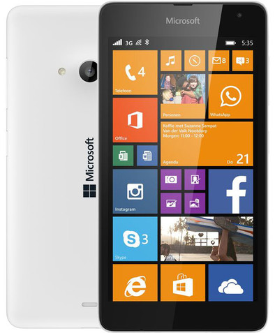 Microsoft Lumia 535 Wit is nooit meer leverbaar
