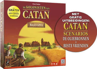 De Kolonisten van Catan Basis + Oliebronnen + Beste Vrienden is nooit meer leverbaar