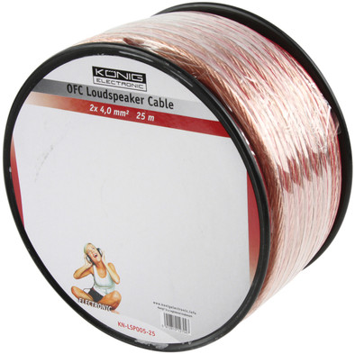Le produit Konig Câble haut-parleur OFC (2 x 4 mm) 25 mètres ne sera plus jamais disponible