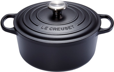 Le Creuset Ronde Stoof-/Braadpan 30 cm Zwart is nooit meer leverbaar