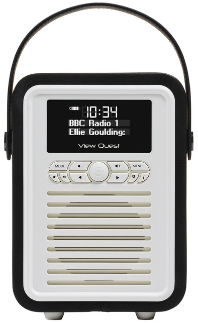 View Quest Retro Mini DAB+ Bluetooth Zwart is nooit meer leverbaar